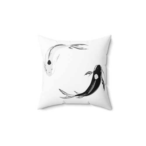 Yin Yang Koi Avatar Decorative Pillow