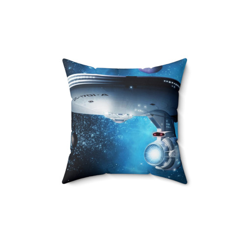 Enterprise A Star Trek Retro Sci-Fi Decorative Pillow