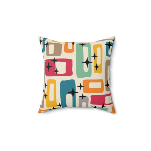 Mid Century Modern Abstract Pattern Pillow