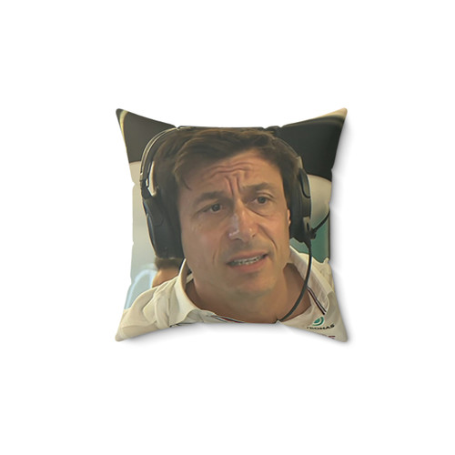 Confused Toto Wolff Formula 1 Pillow