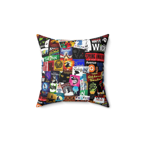 Musicals Collage II Original Throw Pillow