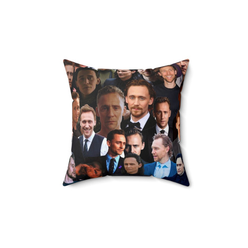 Tom Hiddleston Photo Collage Decorative Pillow