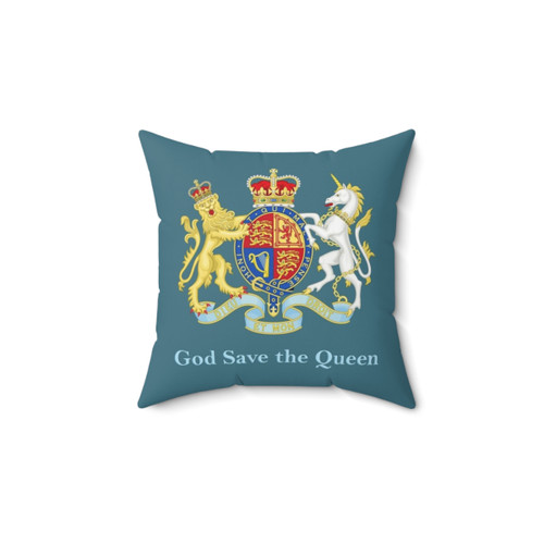 British Monarchy Coat of Arms Pillow