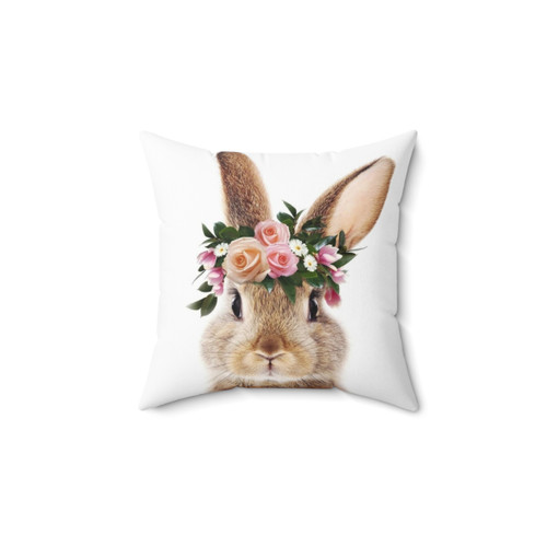 Rabbit Baby Animal Art Print Pillow by Synplus