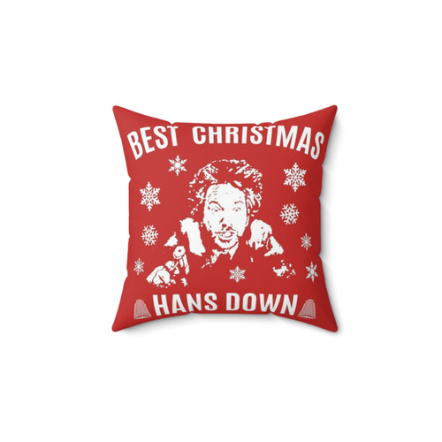 Die Hard Hans Down Christmas Pillow