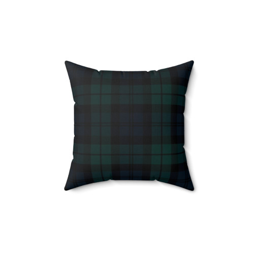 Black Watch Tartan Plaid Pattern Pillow