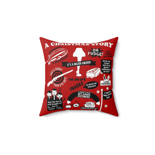 A Christmas Story Quotes Pillow