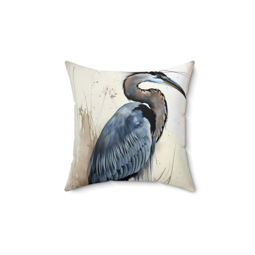 Great Blue Heron Decorative Pillow