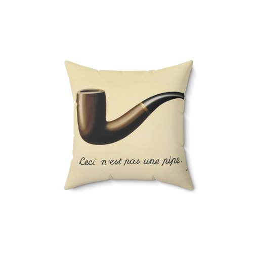 Surreal Pipe Damask Pillow