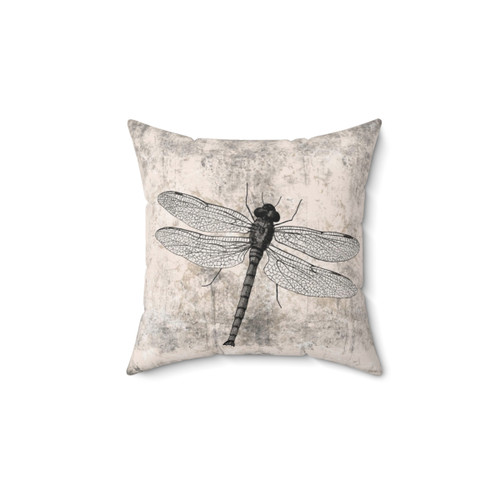 Vintage Dragonfly Decorative Pillow