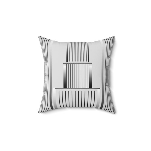 Art Deco Inspired Pillow with Minimalistic Photographic Design