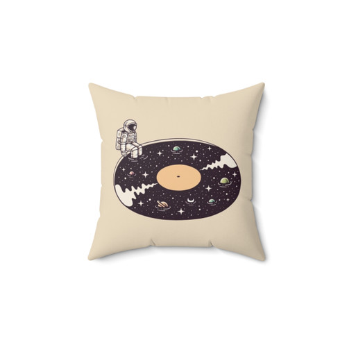 Cosmic Sound Pillow - Surreal Astro-Themed Pillow