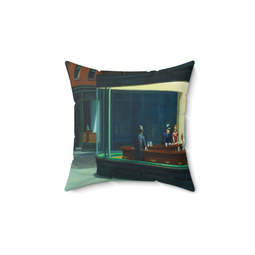 Edward Hopper Nighthawks Art Reproduction Pillow