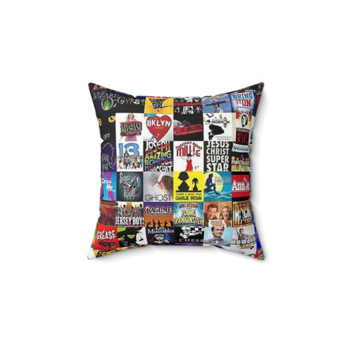 Musicals Collage Decorative Pillow