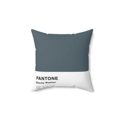 Pantone Inspired Grey Decorative Pillow