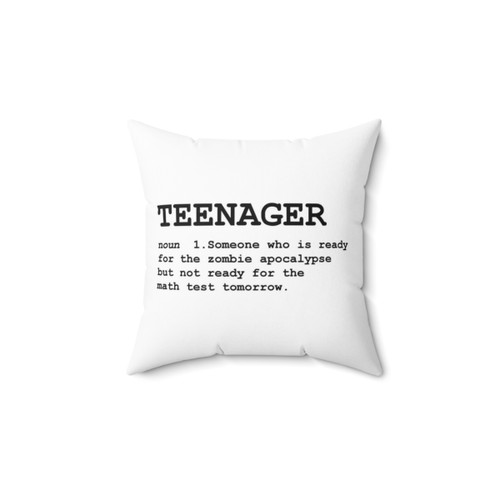 Funny Teenager Definition Pillow