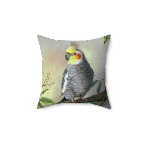 Cockatiel decorative throw pillow