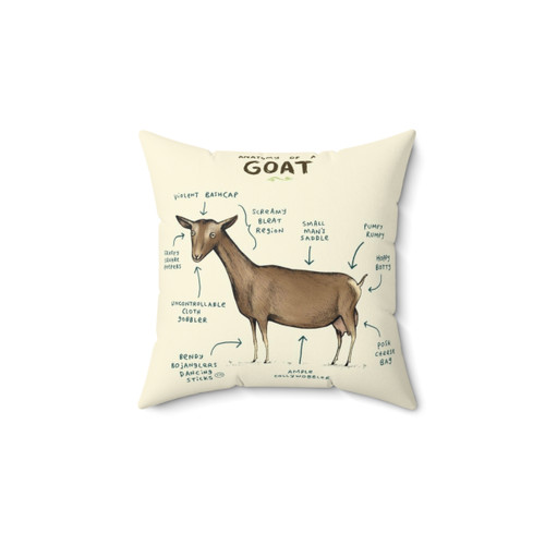 Cute Goat Pillow for Bedroom Decor