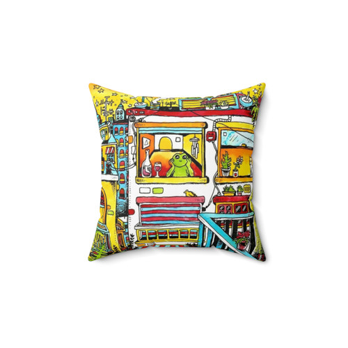 Comfortable balcony pillow for outdoor seating