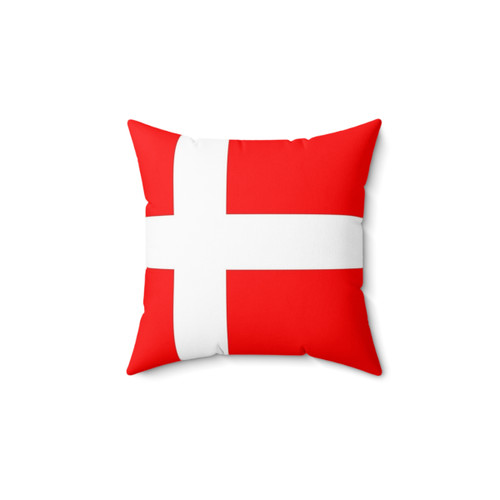 Denmark Flag Decorative Pillow for Scandinavian Home Decor