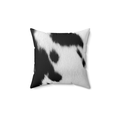 Cowhide Leather Decorative Pillow