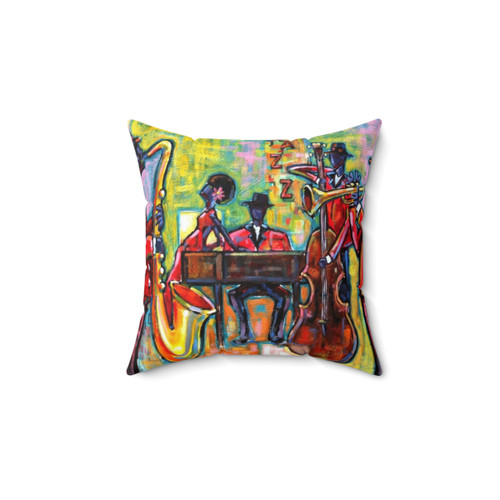 Jazz-Inspired Decorative Pillow