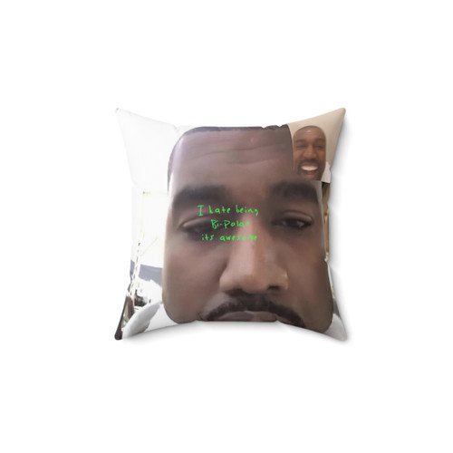 Kanye West Bipolar Pillow - Funny Meme Home Decor