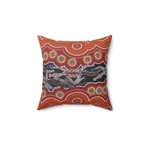 Australian Aboriginal Art Throw Pillow