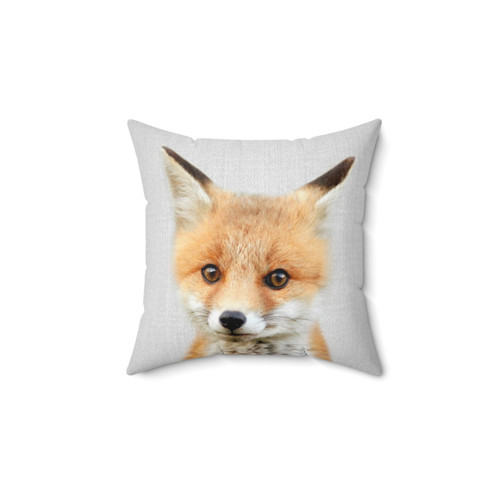 Colorful Baby Fox Pillow - Nursery Decor