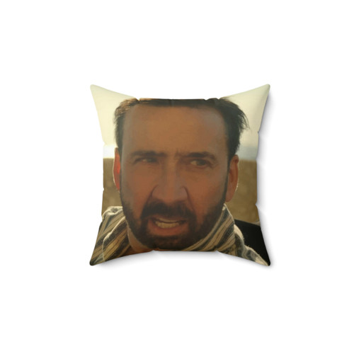 Nic Cage Meme Pillow - Funny Movie Memorabilia