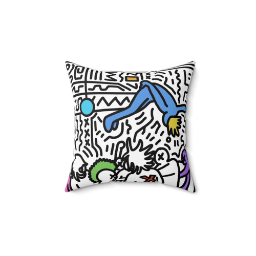 Playboi Carti Die Lit Cartoon Pillow