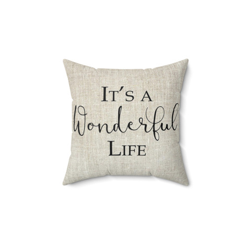 Its a Wonderful Life Christmas Pillow
