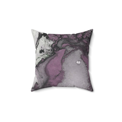 Muted Purple Marble Texture Pillow