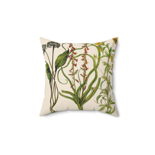 Botanical Study Floral Pillow