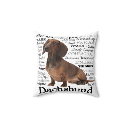 Dachshund Traits Decorative Pillow