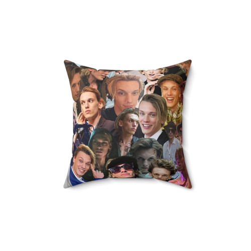 Jamie Campbell Bower Photo Collage Pillow