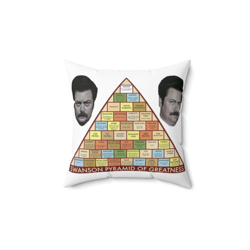 Swanson Pyramid of Greatness Pillow - Manly Decor
