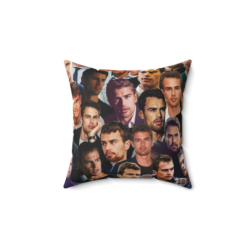 Theo James Photo Collage Pillow
