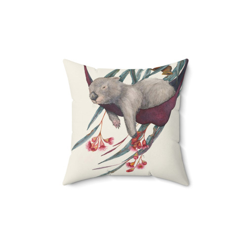 Afternoon Siesta Pillow with Cute Wombat Design