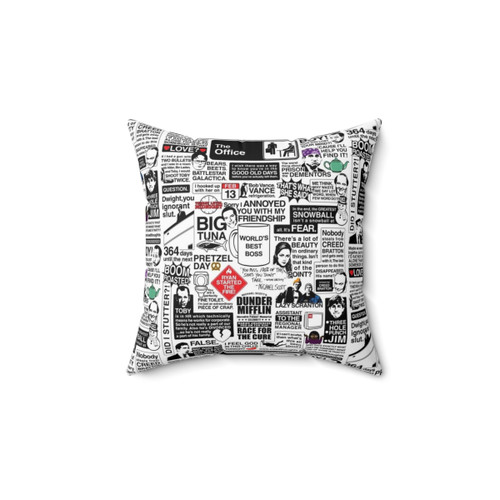 The Office Quotes Pillow with Iconic Characters and Phrases