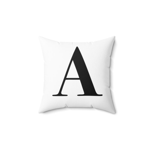 Personalized Initial Letter A Pillow