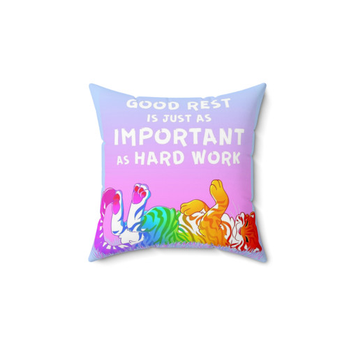 Rainbow Tiger Pillow for Peaceful Sleep and Recovery