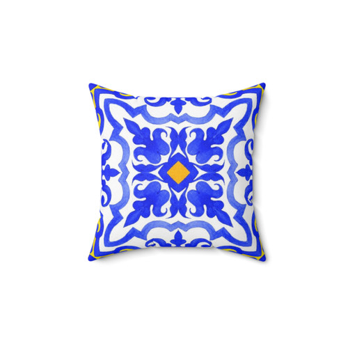 Azulejo Tile Pattern Pillow