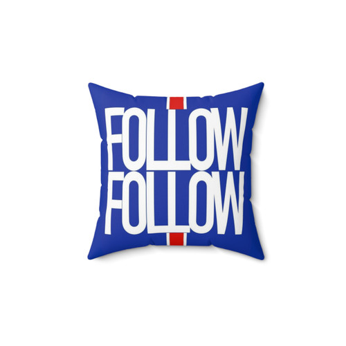 Rangers FC Supporter Pillow with Follow Follow Design