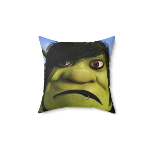 Emo Shrek Decorative Pillow