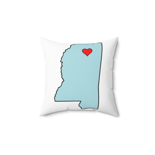 Oxford Mississippi Heart Pillow - Rebels Pride