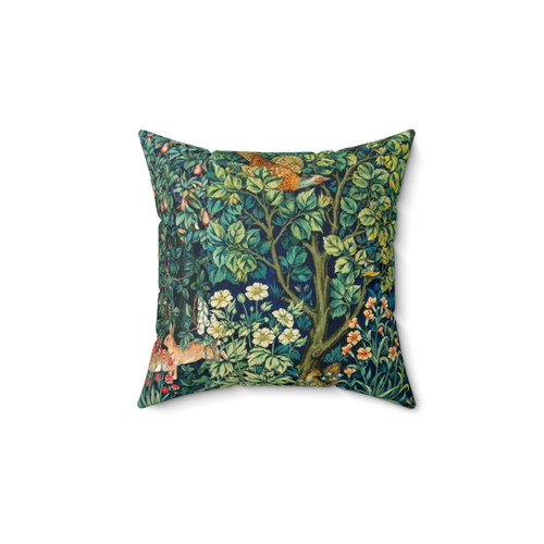 Greenery Forest Animals Tapestry Pillow