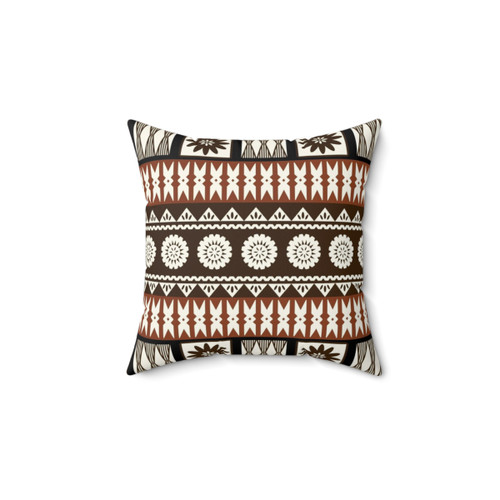 Fijian Masi Tapa Throw Pillow