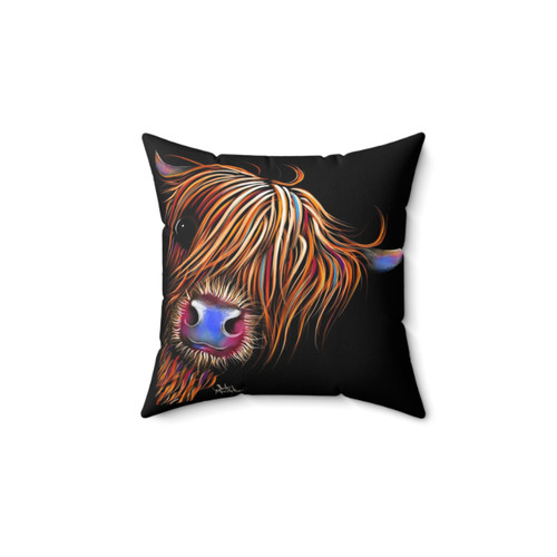 Highland Cow Print Decorative Pillow