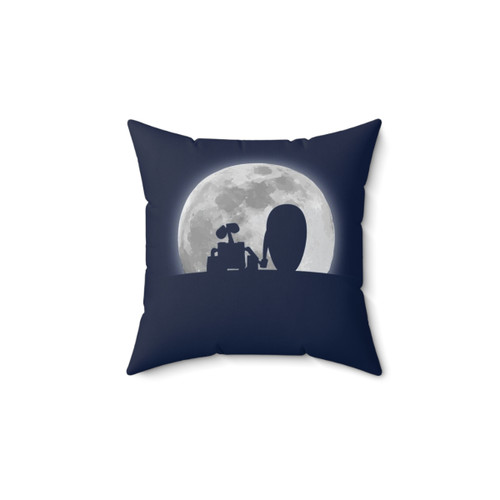 Wall-E and EVE Moonlight Silhouette Pillow